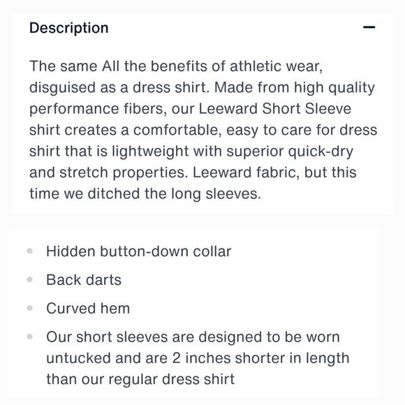 Mizzen & Main Leeward Dress Shirt, Chambray-look Performance Fabric, sz XL - Picture 4 of 11